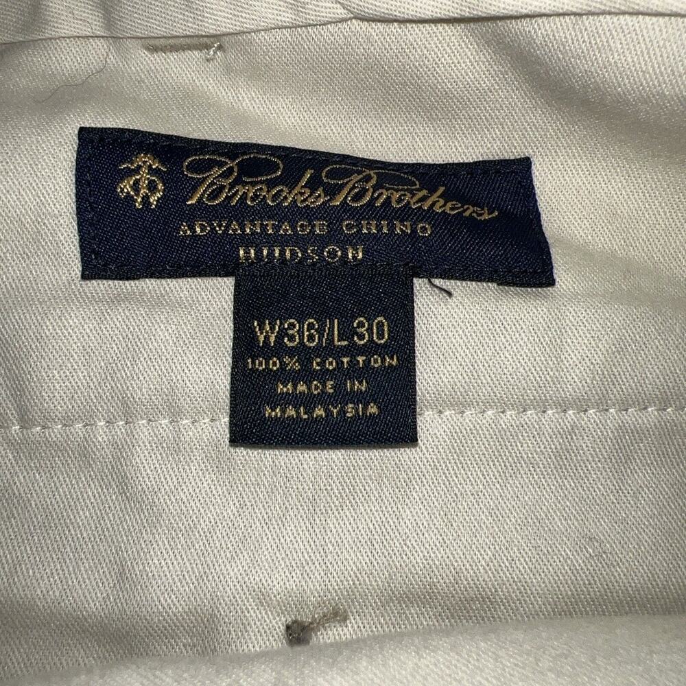 New Brooks Brother Advantage Tan Chino Size 36/30 - Picture 5 of 6
